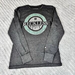 Young & Reckless Los Angeles Long‎ Sleeve Shirt Gray medium  Y&R Streetwear